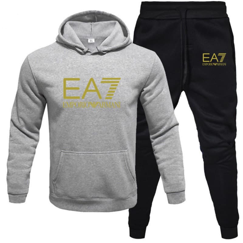 Ensemble sweat à capuche pour homme en automne, style américain ample et tendance, cool et élégant, associé à un ensemble de pantalons de sport