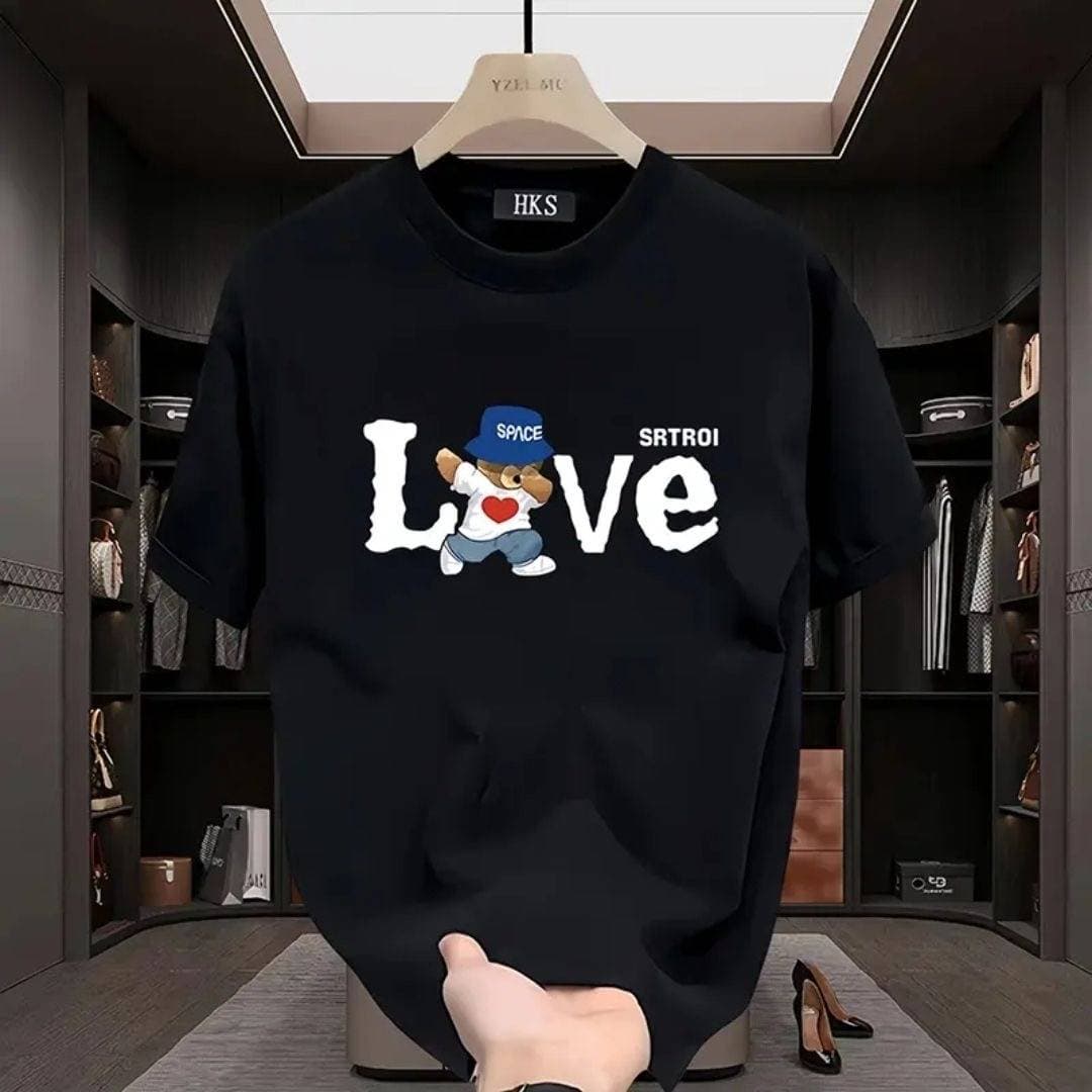 2024Men's high-quality round-neck pullover short-sleeved t-shirt