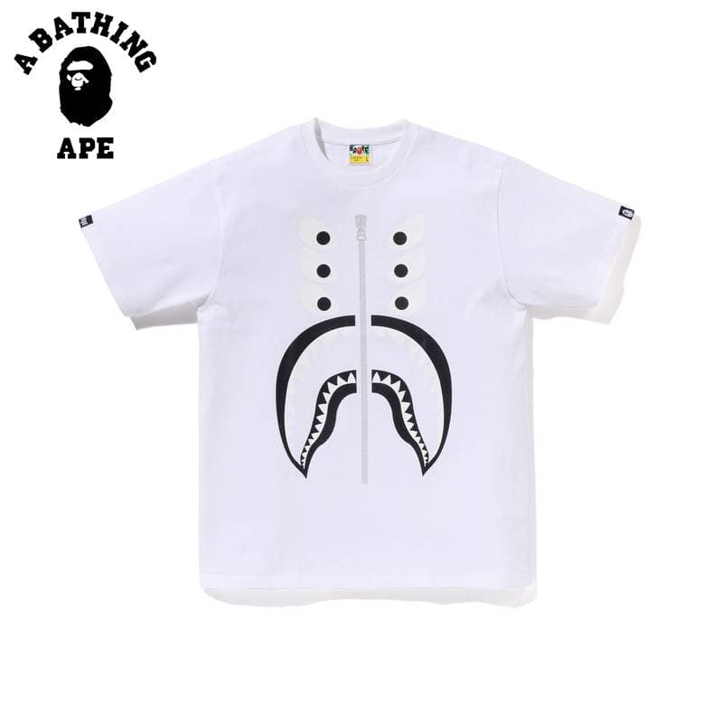 A BATHING APE BAPE&HOUSE HUNTER Shark Short Sleeved T-shirt