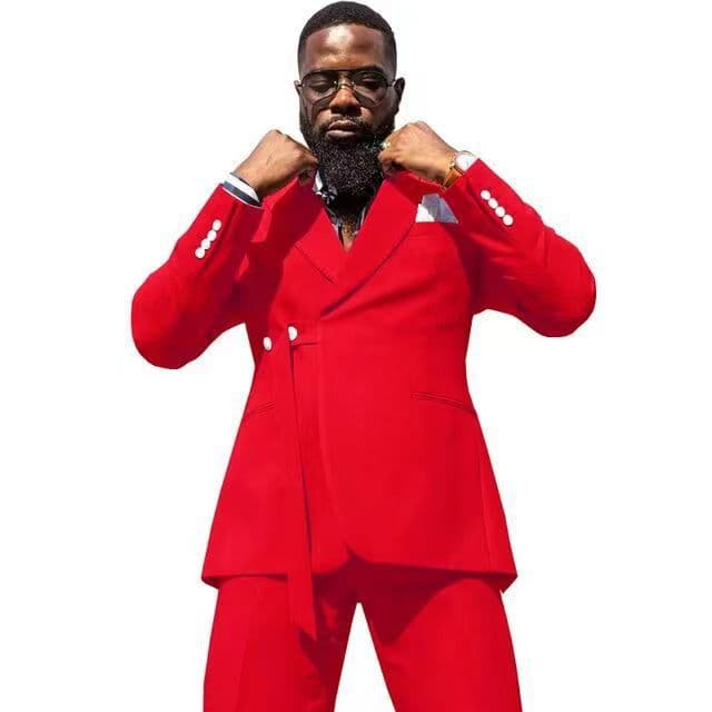 New Two-piece Suit Set, Casual Business Suit, Groomsman, Host