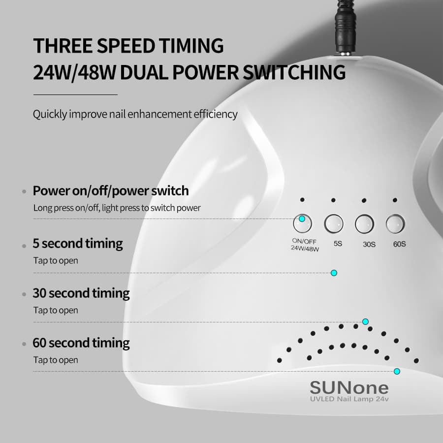 Sunone LED Nail Lamp - Fast-Drying UV Gel Curing Light With USB - Quick Curing For Gel Polish, Professional Nail Dryer