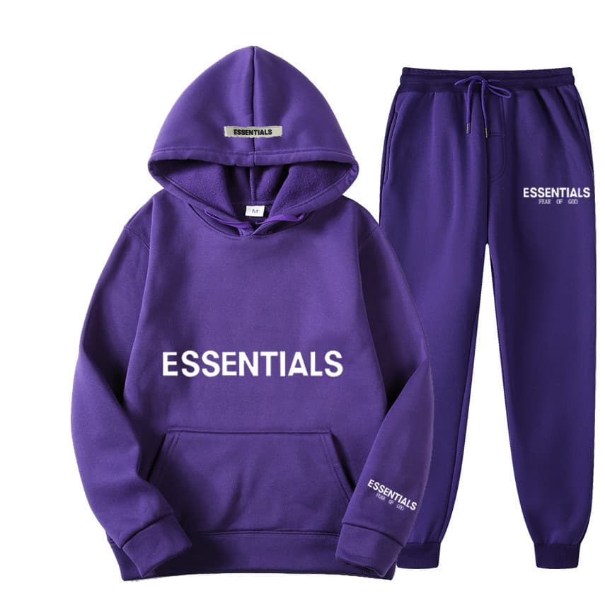 HY Sports Print Double Thread Essentials New Set Chest Couple Sweat à capuche