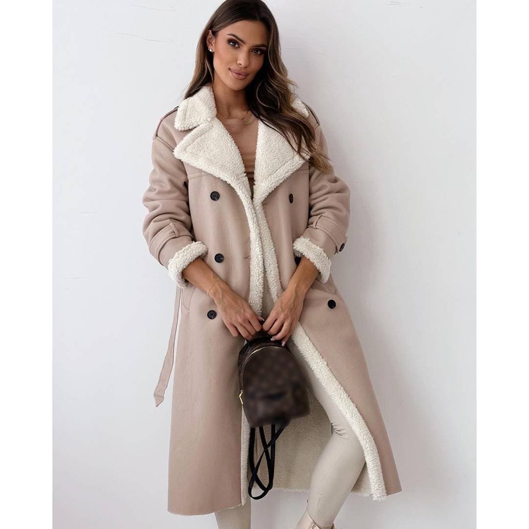 Women's Clothing Fashion New Double Wear Collar Lapel Coat