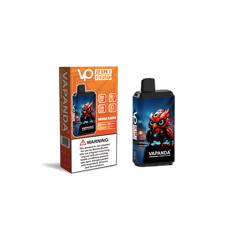 Lot de 10 cigarettes électroniques jetables Vapanda Double Saveur 80K 120K