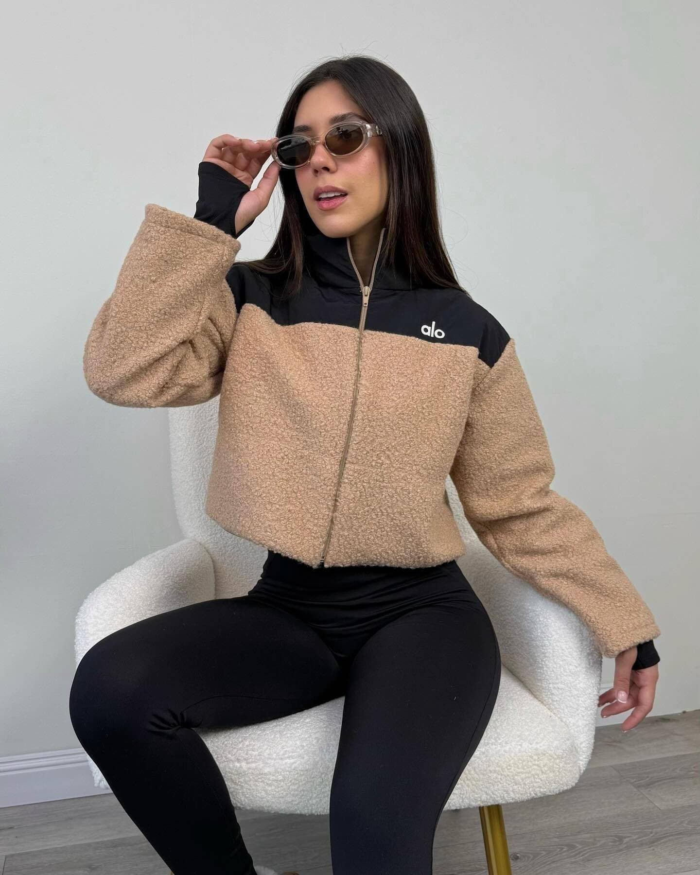 Veste aIo Automne-Hiver, Haut ample et chaud en velours tendance