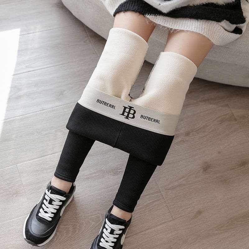 Women's leggings and fleece thickened outside to wear high-waisted small foot pants cold pants winter thermal pants