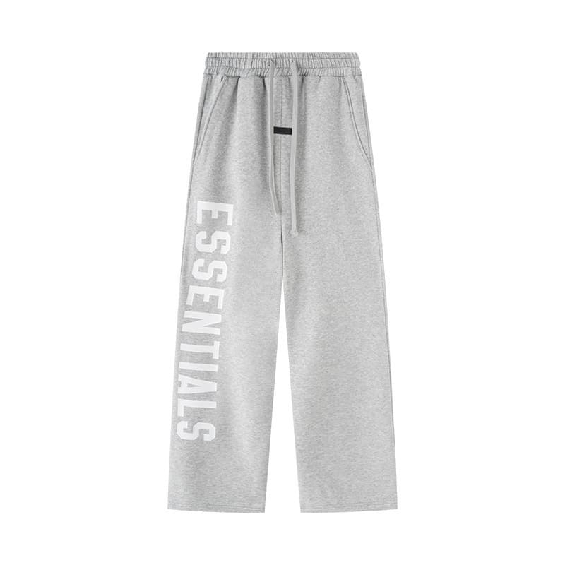 Sweat-shirt ample à double ligne FOG ESSENTIALS Saison 8 avec lettres floquées au dos, en éponge à capuche