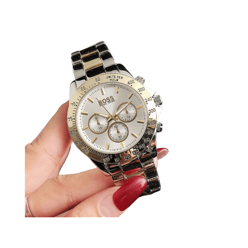 Montre à Quartz classique analogique numérique de luxe légère pour femmes, trois yeux, Six mains, diamants, alliage Emoji People, cadeau