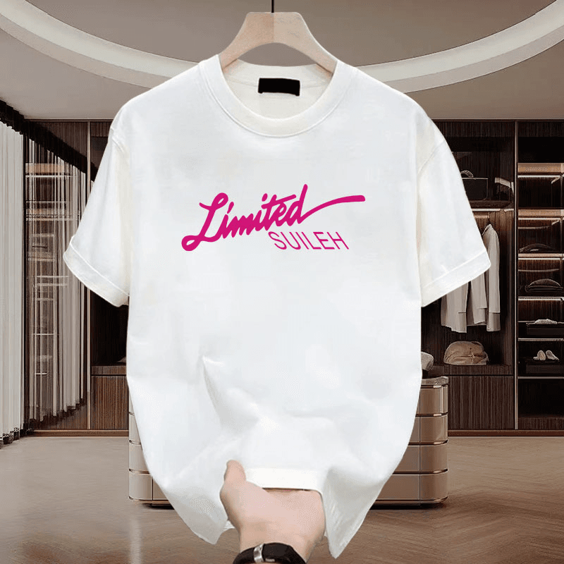 2025 Summer Loose Men And Women Pullover 100% Cotton Short Sleeve T-shirt