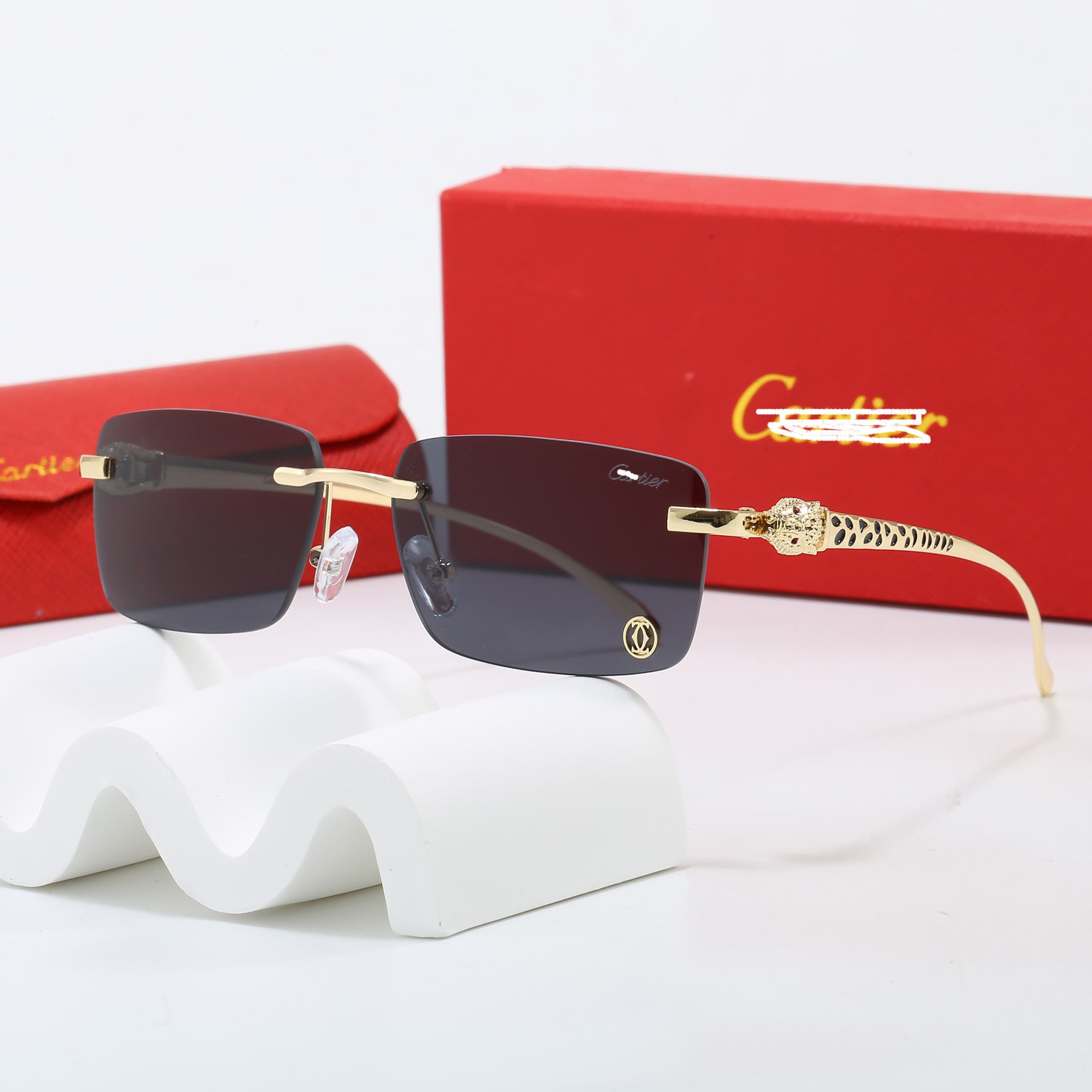 Lunettes de soleil tendance pour hommes et femmes, modèle sans monture, très populaires en extérieur.