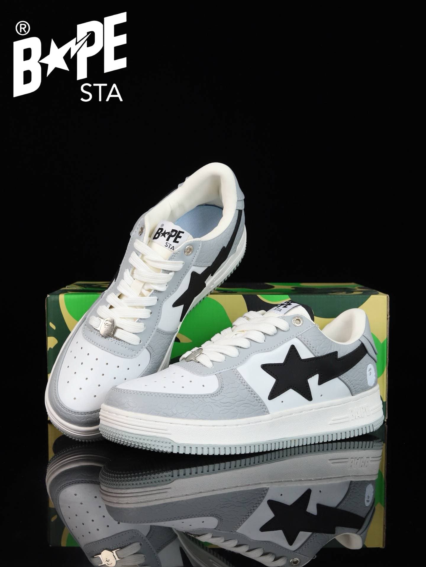 Chaussures de planche classiques en cuir laqué A BATHING-APE, Air Force n°1, pour hommes et femmes, 22 couleurs disponibles