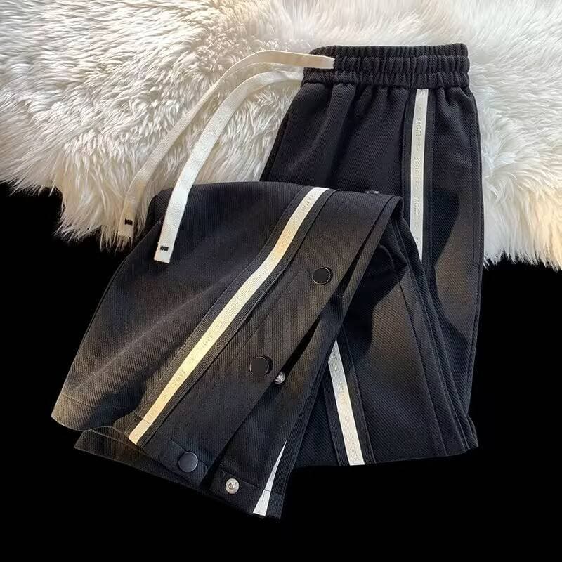 Men's Clothing Embroidered Loose Sweatpants Men's Casual High Street Hip Hop Trendy Brand High Waist Sports Trousers