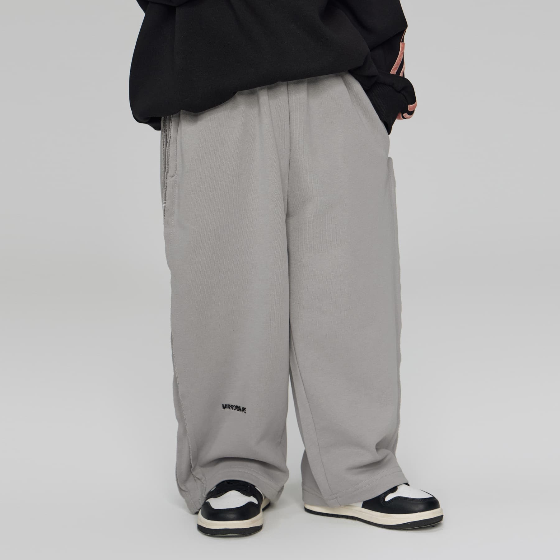 Toddler Boys Clothing Loose Straight Sports Trousers For Middle And Large Children Letter Embroidered Casual Sweatpants Trend