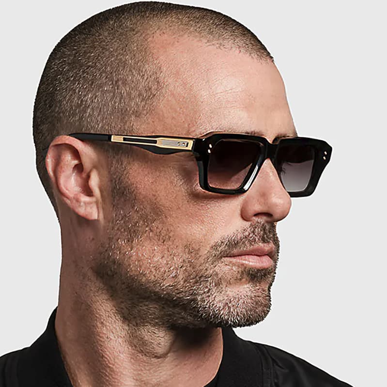 European And American Style Square Frame Sunglasses For Men, Personalized Small Frame, High End Trendy Sunscreen Sunglasses For Men
