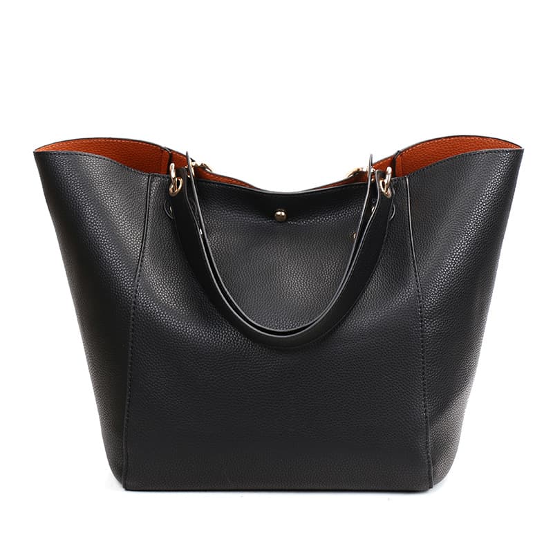 Women's Fashionable Handbag Made of All Leather Elegant City Work Multi Pocket Shopping Shoulder Bag Large Capacity A4 Suitable for Shopping