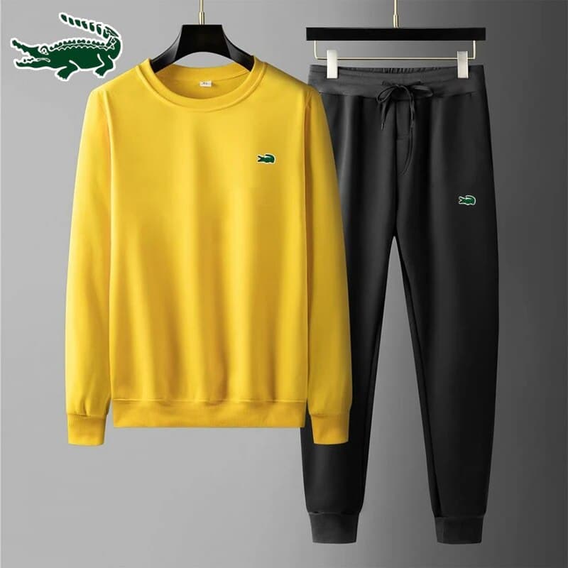 2024 Nouveau pull sans capuche à col rond et pantalon de course en plein air de haute qualité pour hommes
