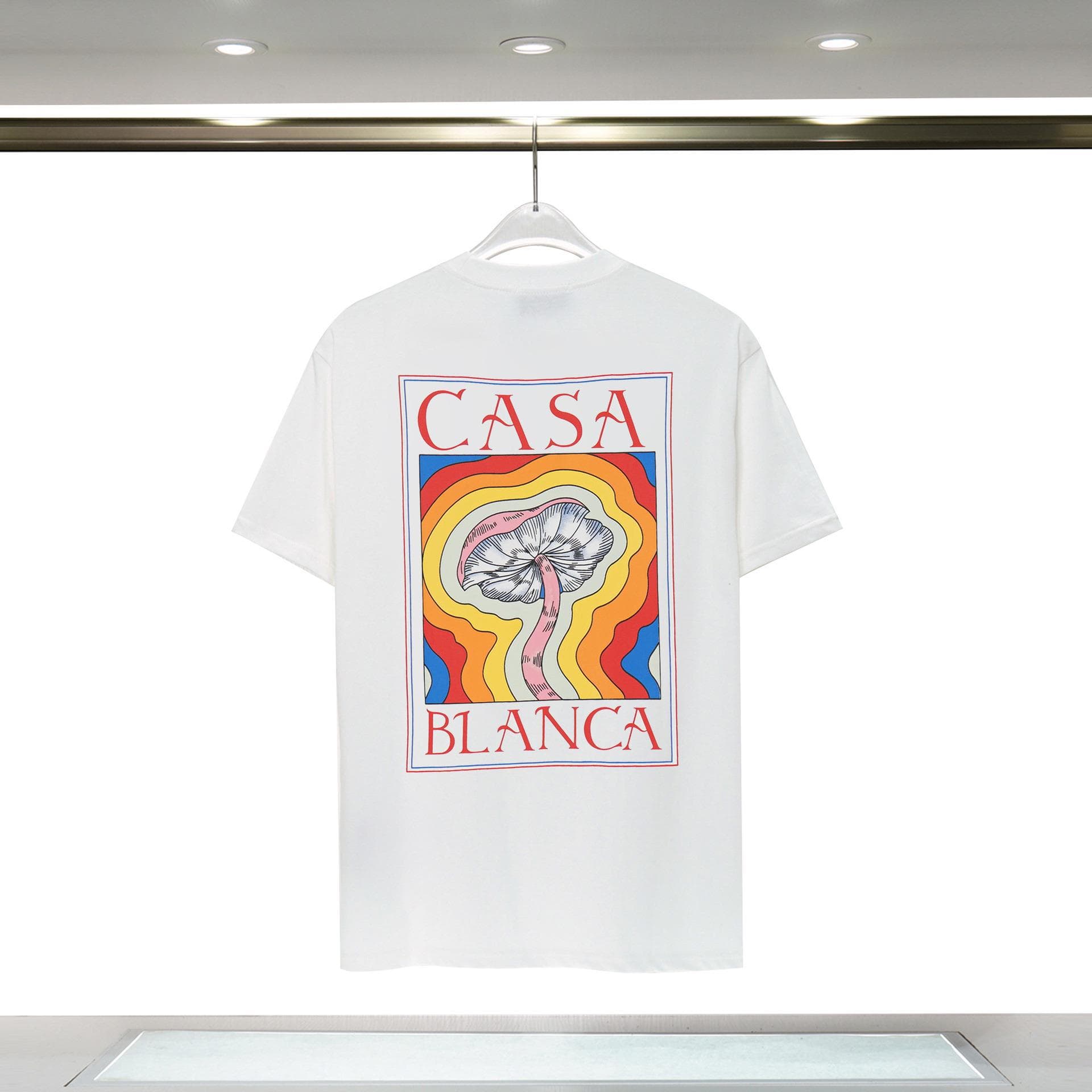 Vêtements pour hommes 24 nouveaux styles Illusion Gate Letter Printing T-shirt à manches courtes à col rond personnalisé