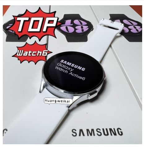 Montre connectée Galaxy ronde Samsung 6 Plus (2024) avec recharge sans fil (VS Hello H11, H12, H13 Ultra2, HK8, HK9 Pro Max)