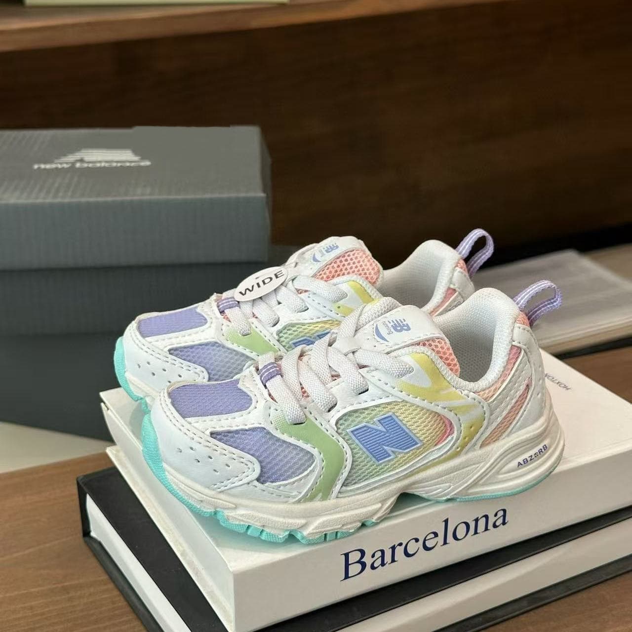 Chaussures d'été pour enfants N530 en maille élastique, chaussures de marche pour bébé, pointures 19 à 37, légères et résistantes à l'usure
