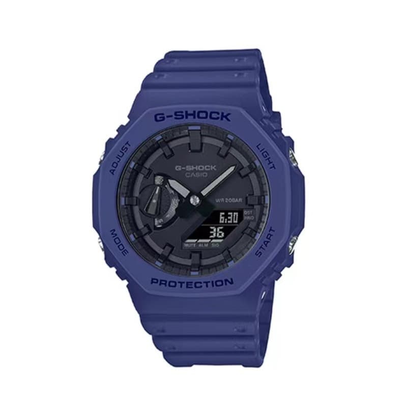 Montres de luxe pour femmes, dégradé de couleurs arc-en-ciel, transparentes, sport, multifonctions, pointeur lumineux, haut de gamme, GA-2100SRS-7A