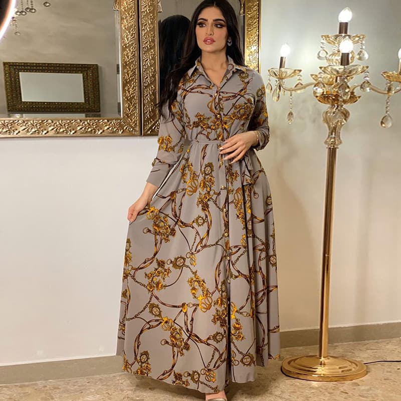 Women's Fashion Sexy Digital Print Dress