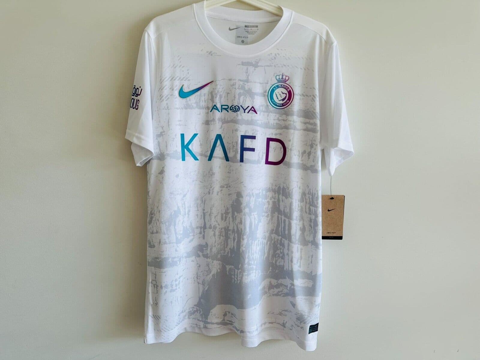 Al-Nassr FC Cristiano Ronaldo 7# Away Authentic Jersey Soccer T-Shirt