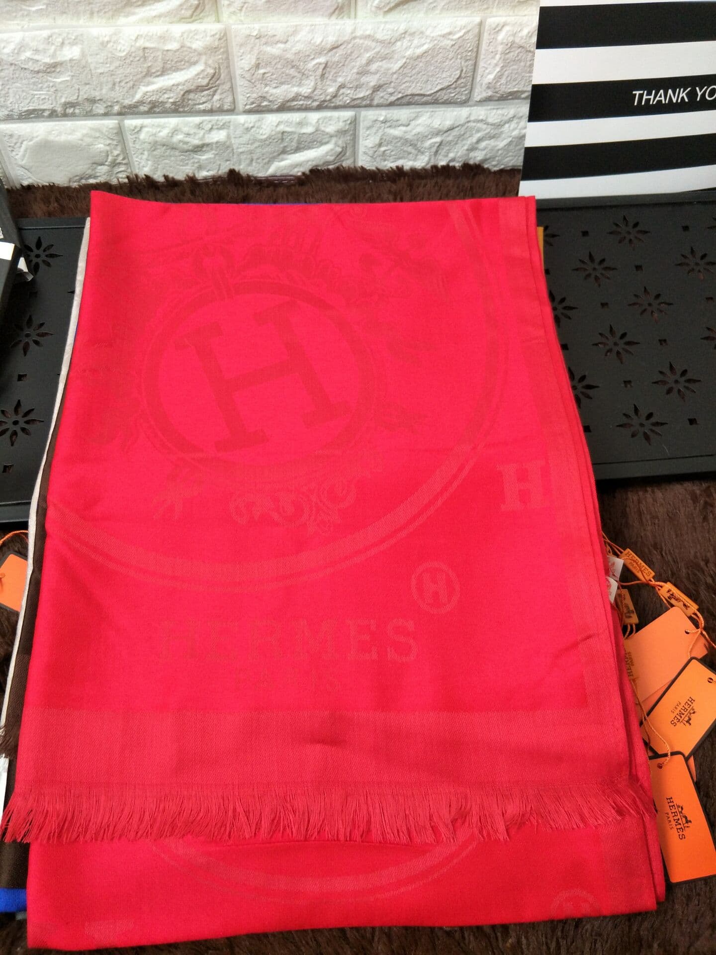 HERMES1 Hiver Men Écharpe En Cachemire Treillis Automne Et Hiver Épais Mode Chaud Sauvage Écharpe Châle