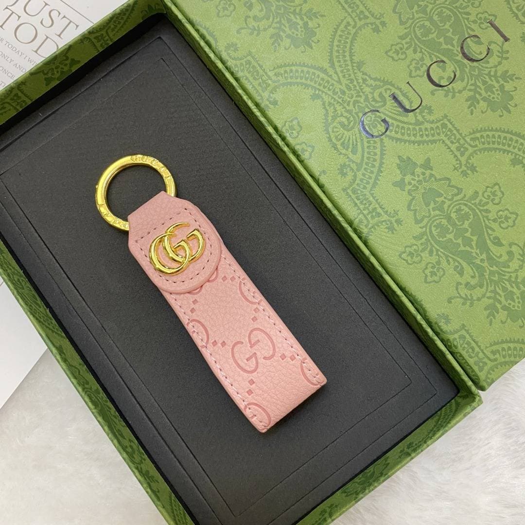 Porte-clés de luxe en relief, porte-clés de voiture de grande marque, porte-clés en cuir, breloque de sac