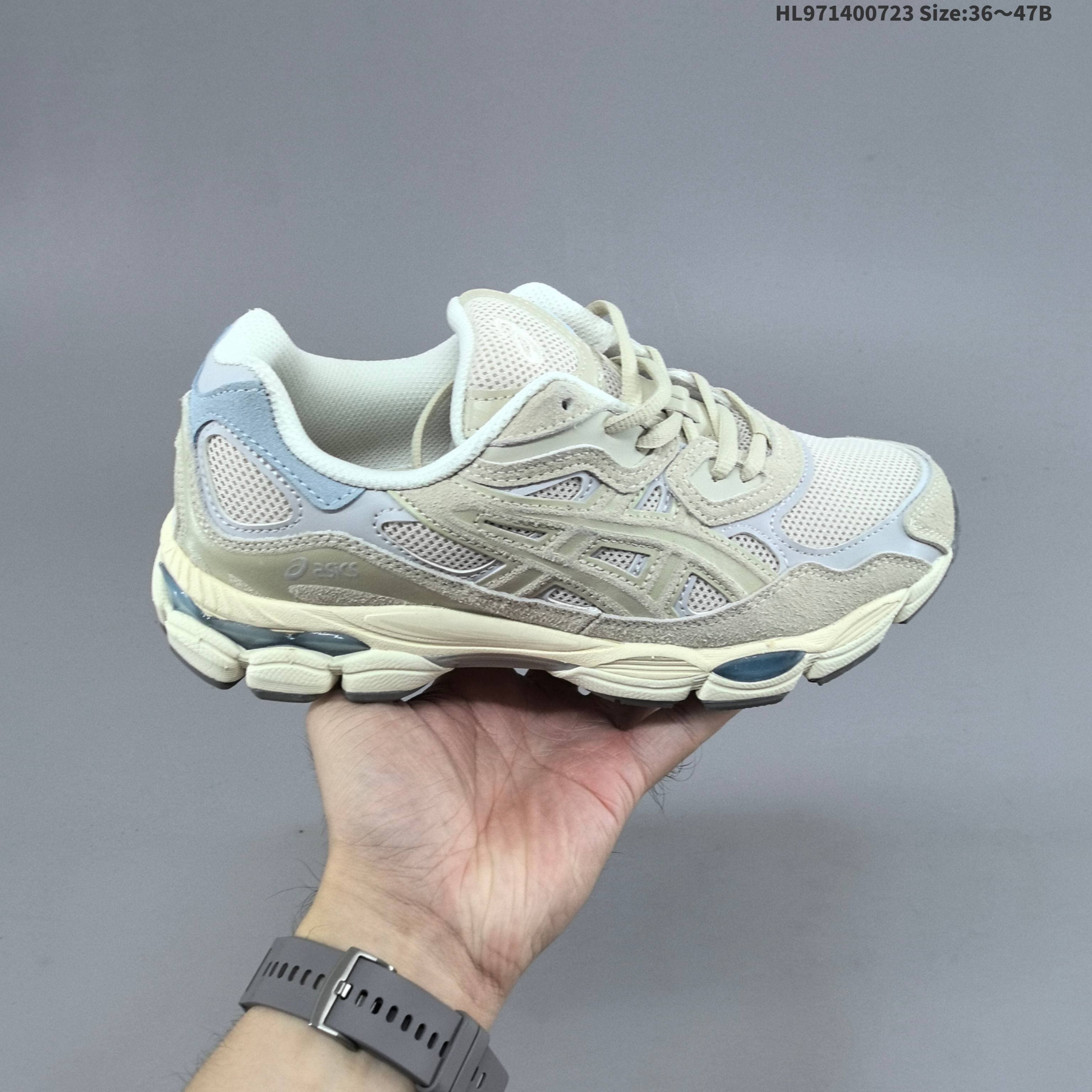 Chaussures de running Asics NYC Gels NYC Sneakers Cream Solar Power Pure Sier Outdoor Sneakers Sports Athleisure Trainers Fashion Daily Outfit