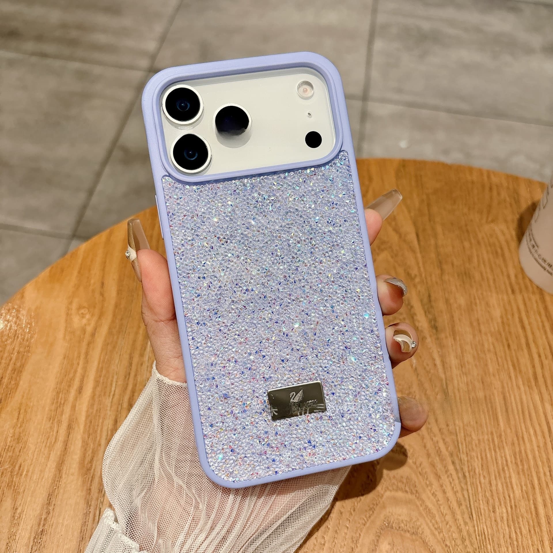 Étui de protection de luxe orné de strass pour iPhone Pro Max, best-seller international haut de gamme Apple, étui pliable de luxe pour téléphon