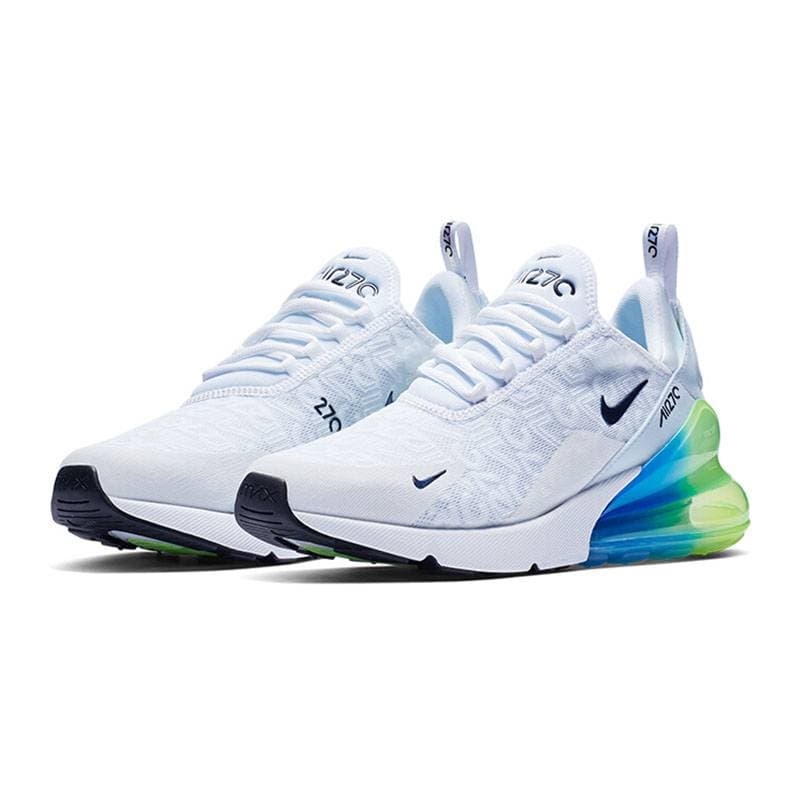 Chaussures de sport Air Max 270s pour hommes et femmes, en mesh, pour la course et l'extérieur.