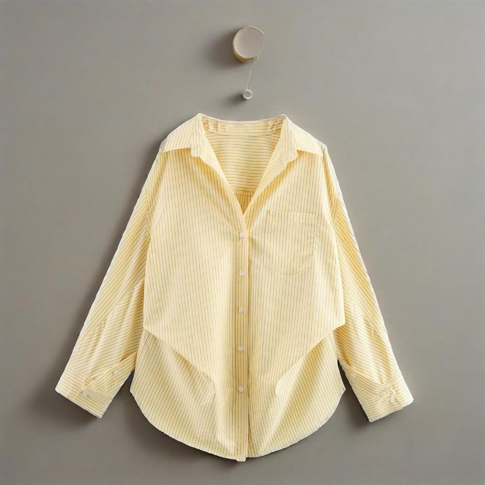 Women's Clothing New Women's Clothing Classic Fashion All Match Loose Poplin Shirt