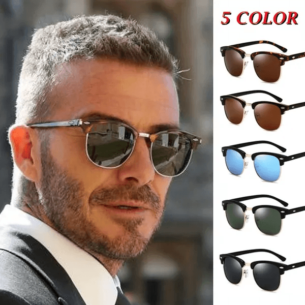 NEW Fashion Vintage Polarized Sunglasses Men Women Sunglasses Rimless Classic Leopard Sunglasses UV400