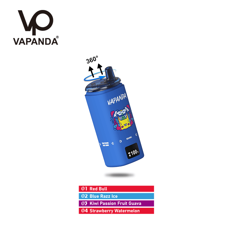 10 pièces 4in1 saveurs variables Vapanda jetable Vape Pod 120K 300K 500K pour une cigarette électronique