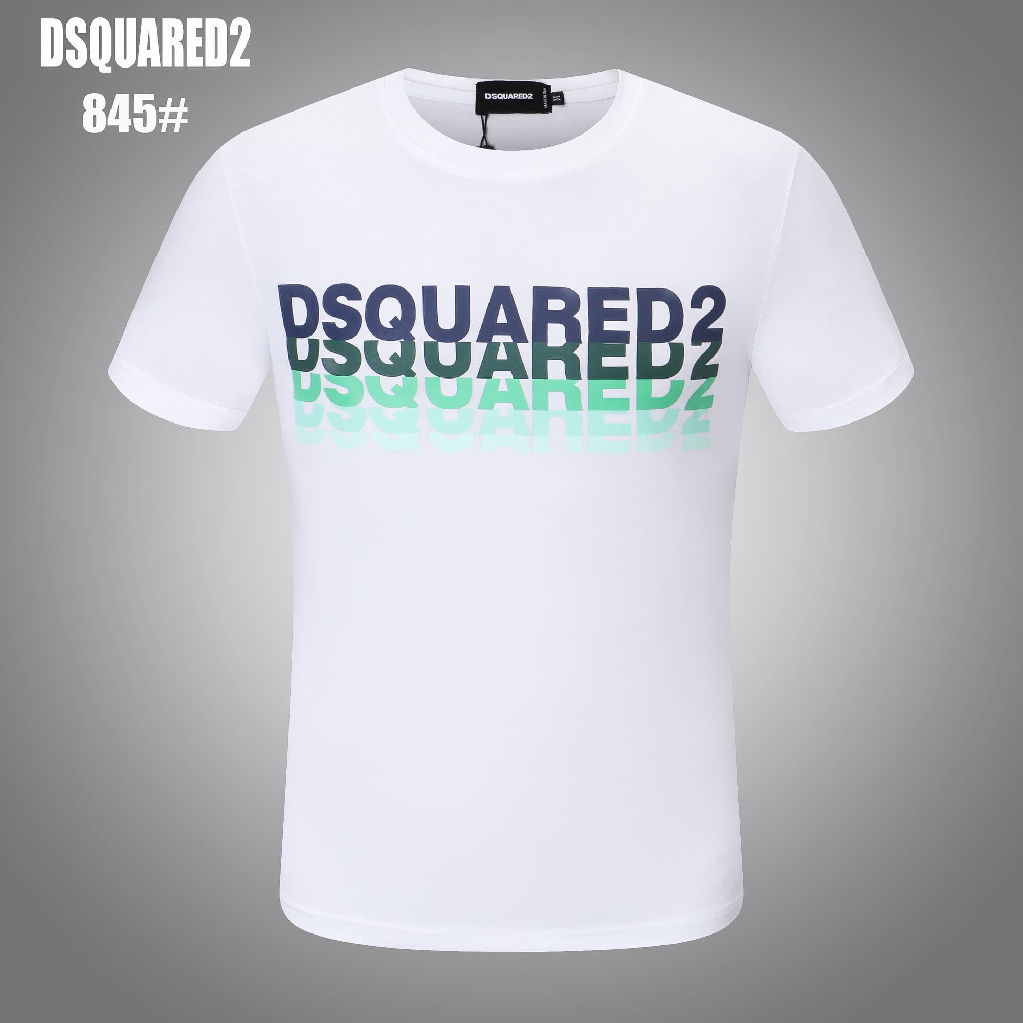 T-shirt DSQ LIAN D2, marque tendance pour homme, style streetwear, haute qualité, imprimé fin