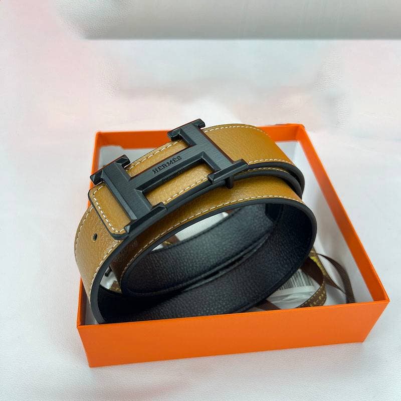 Sans boîte Une ceinture en cuir de vachette entière coupée en cuir de vachette joint Ceinture en cuir de vachette Ceinture en cuir de vachette mon