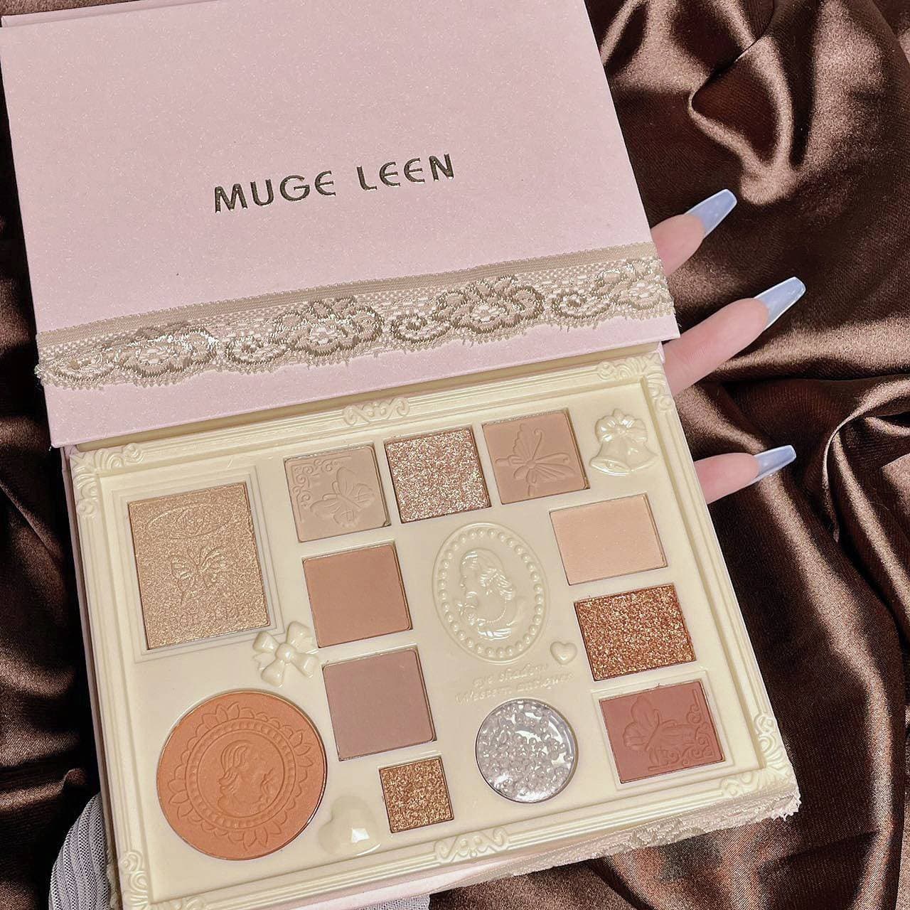 12 color lace eyeshadow tray Blush Highlight Contour Dream Goddess Makeup