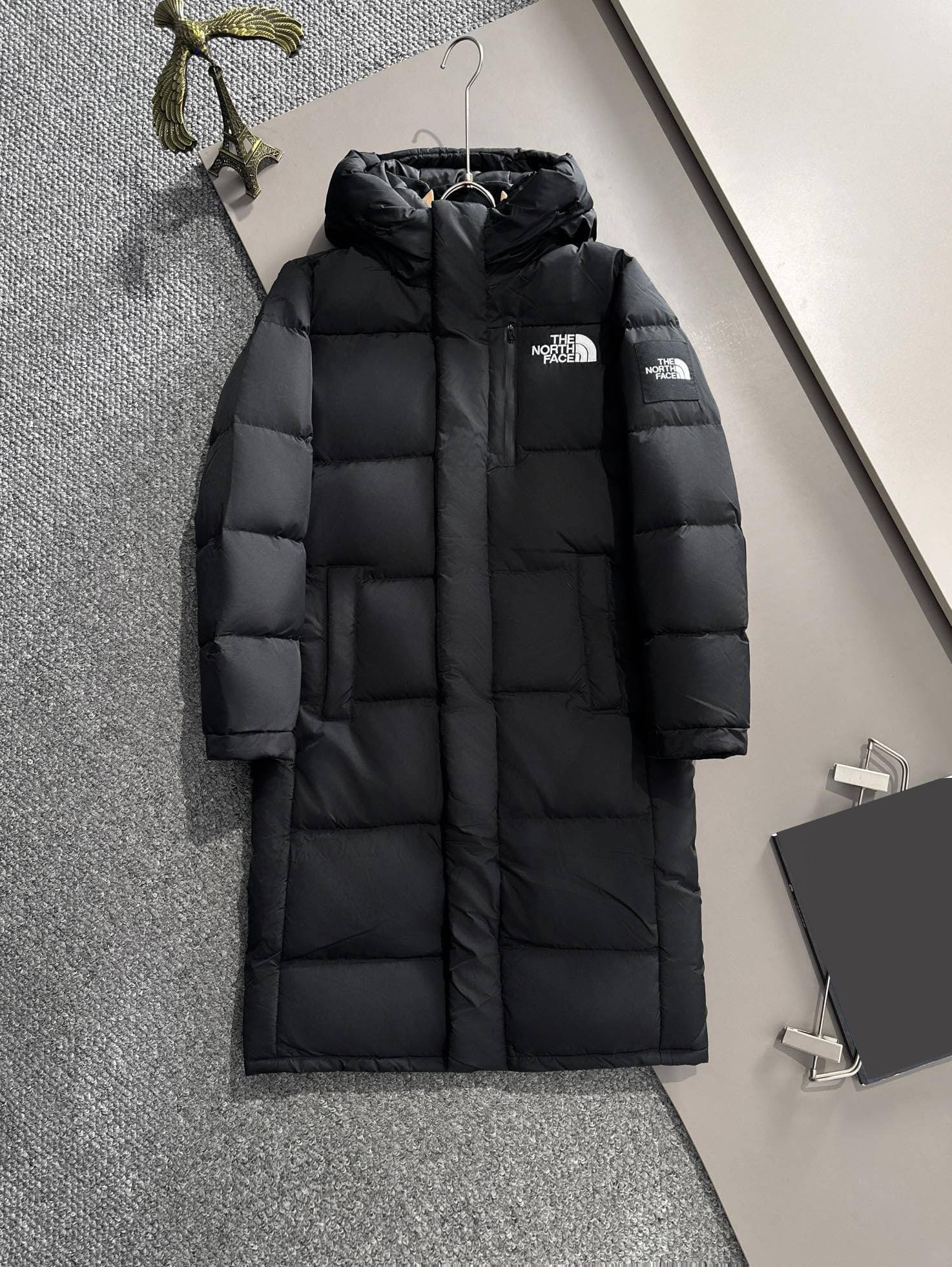 T..h.e. No.r..th F.ac.e.Veste longue à capuche polyvalente, tendance, simple et unisexe