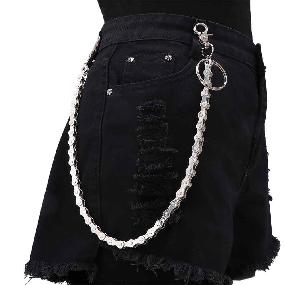 New European And American Fashion Metal Belt Ring Bike Hip Hop Street Dance Men's Performance Accessories Bicycle