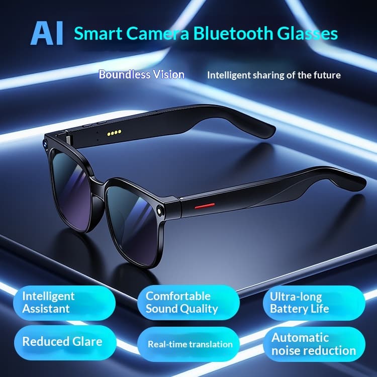Smart Sunglasses With Camera, Photography, Music Playback, Voice Control, Waterproof, Prescription Glasses, Bluetooth,