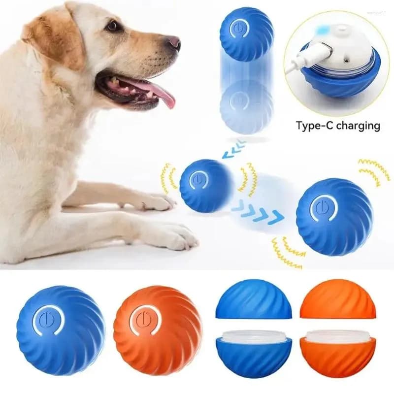Smart Dog Toy Ball Electronic Interactive Pet Moving USB Automatic Bouncing For Dogs Cats Product