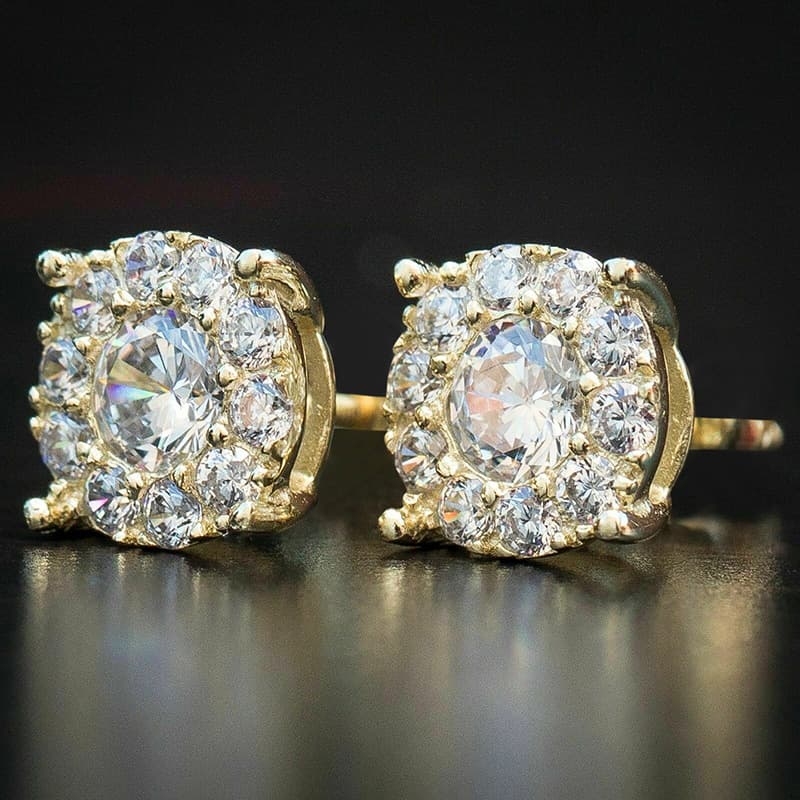 Unisex Jewelry Fashion fashion multi-color zircon earrings temperament crystal earrings jewelry