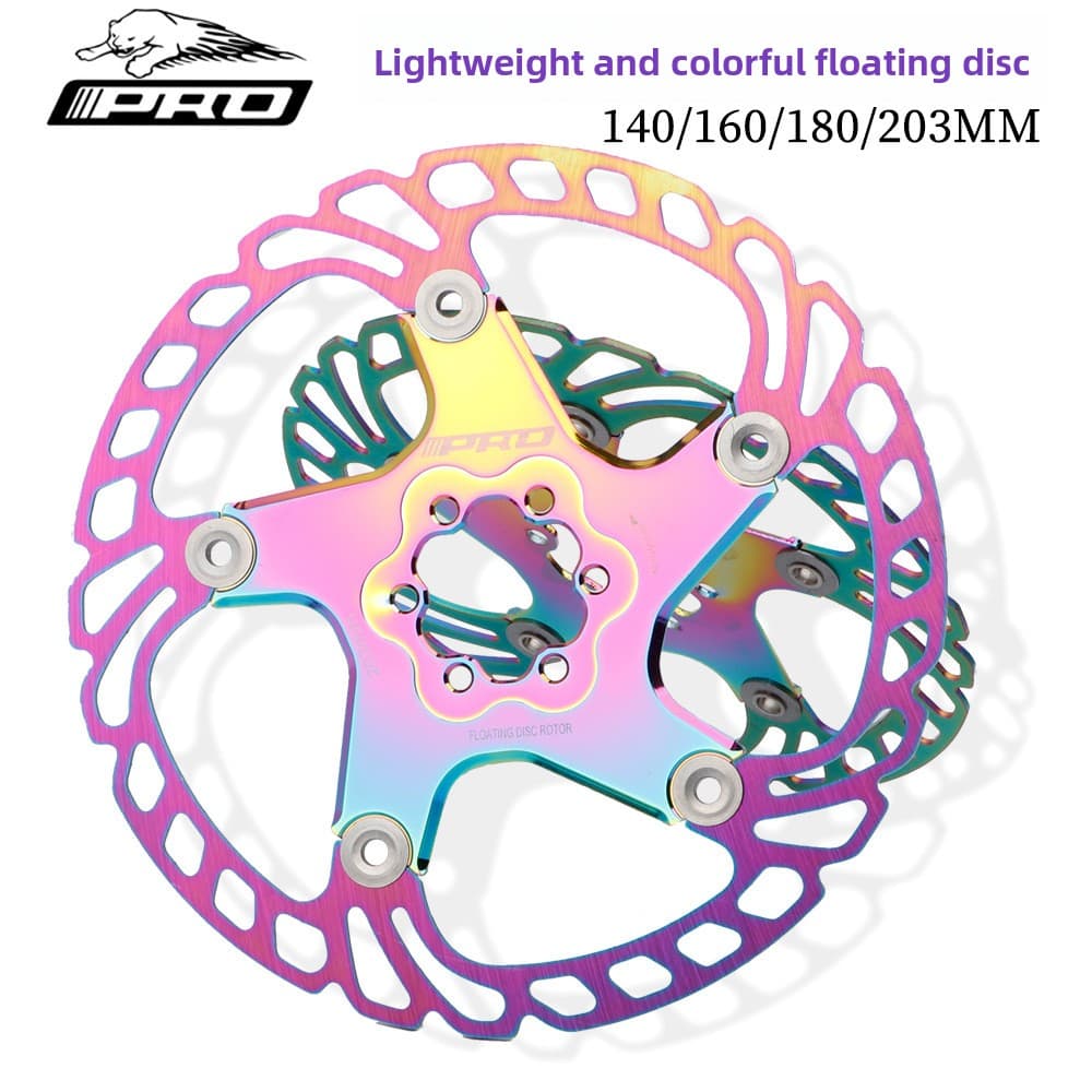 IIIPRO Colorful Floating Road 140MM Mountain Bike 160 180 203mm Six-Bolt Disc Brake Rotor