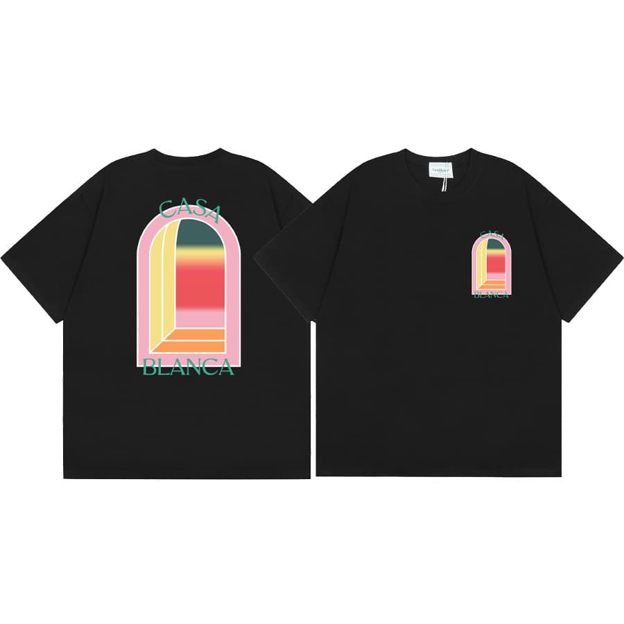 T-shirt ample à manches courtes pour hommes et femmes, imprimé printemps et été