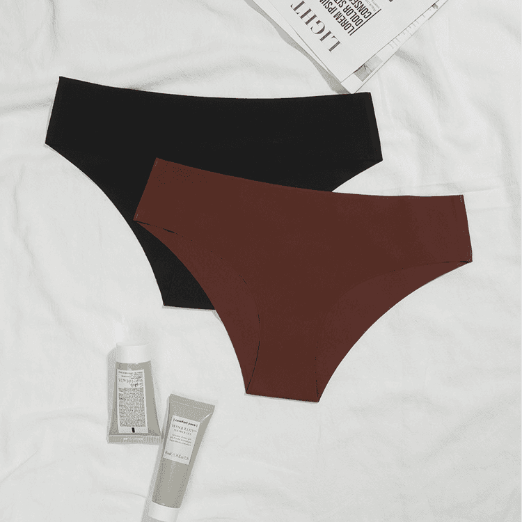Cross Border Supply Of 7 Colors Seamless One Piece Pure Cotton Crotch Underwear Ice Silk Low Waist Women's Briefs