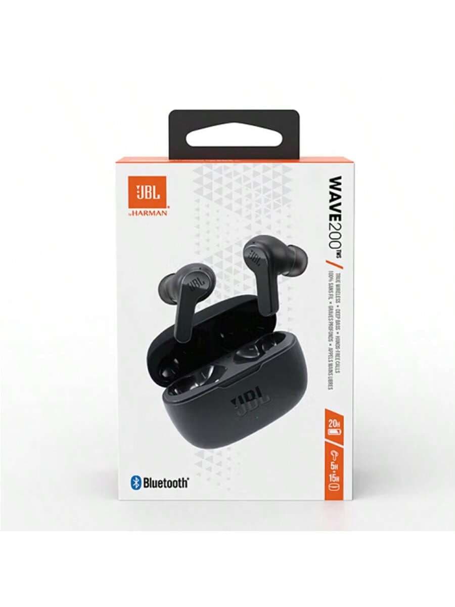 JBL Wave 200TWS Wireless In-Ear Earphones JBL Deep Bass Sound Bluetooth 5.0 W200TWS True Wireless TWS Sports JBL Headphones