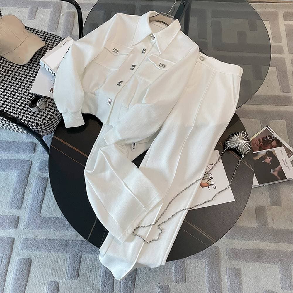 Women's Clothing High end casual sports sweater suit