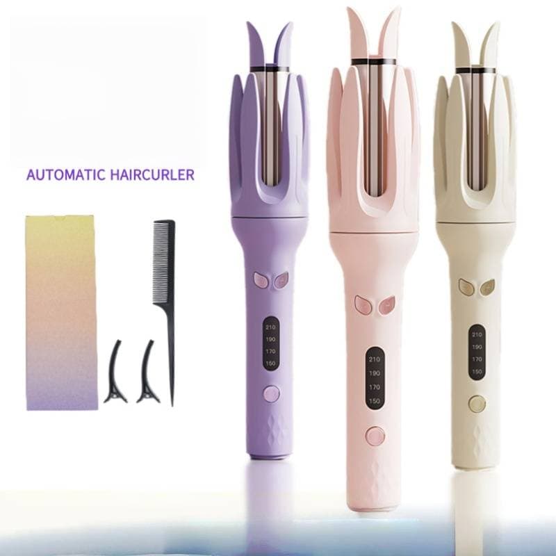 Ceramic Hair Curler With 15-Temp Settings & 25W Fast Heating - 28mm Curling Iron For Wet/Dry Hair