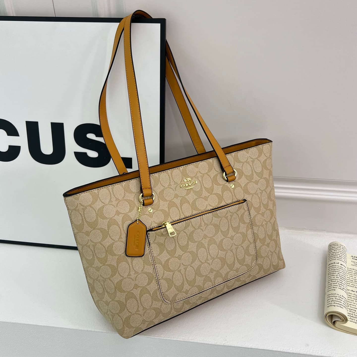 Sac cabas Coach grande capacité pour femme - Idéal pour les trajets quotidiens