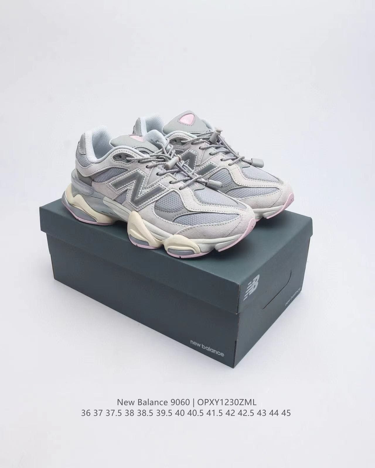 Nouvelle édition haute NB9060 Pure Original Sports Millennium Elephant Hooves pour hommes et femmes, semelle épaisse rehaussante pour papa